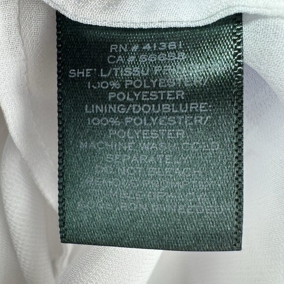 Lauren Ralph Lauren Cover-up Women M Resort Tunic Kaftan Dress Kimono Blue White - Picture 4 of 6